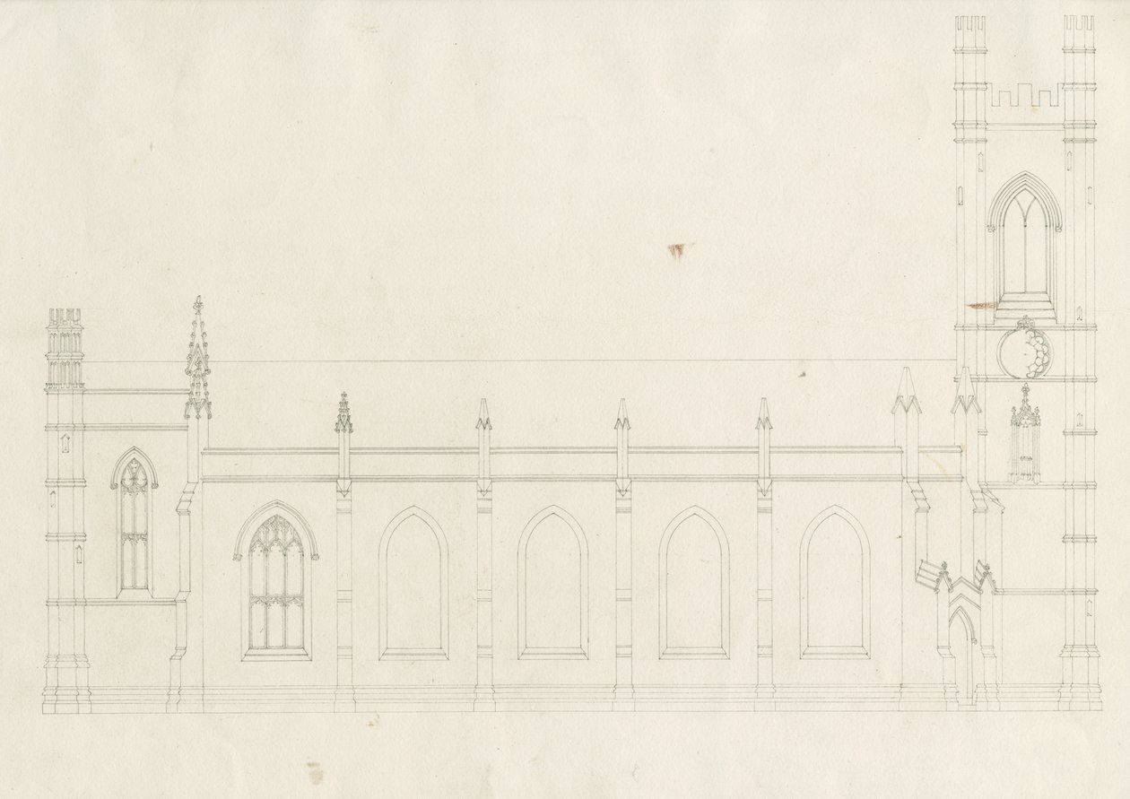 Burton-upon-Trent - Holy Trinity Church: drawing, nd [?1820s] (drawing) 作者 学校英语