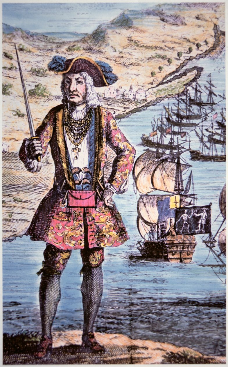 Bartholomew Roberts上尉，由James Basire刻制 作者 学校英语