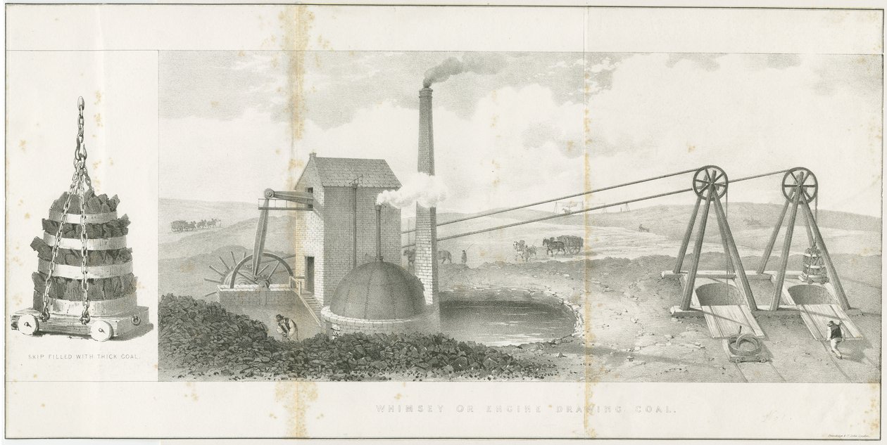 Dudley - "Whimsey or Engine Drawing Coal"：石版画，nd [?19世纪] (打印) 作者 学校英语