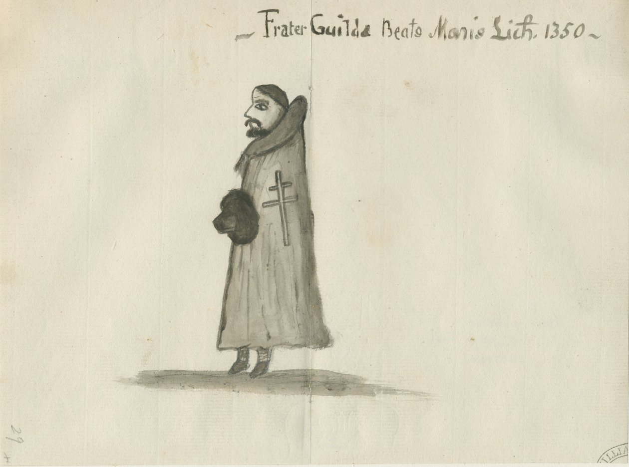 Lichfield - Guildhall [Guildsman]: wash drawing, nd [?18th cent] (drawing) 作者 学校英语