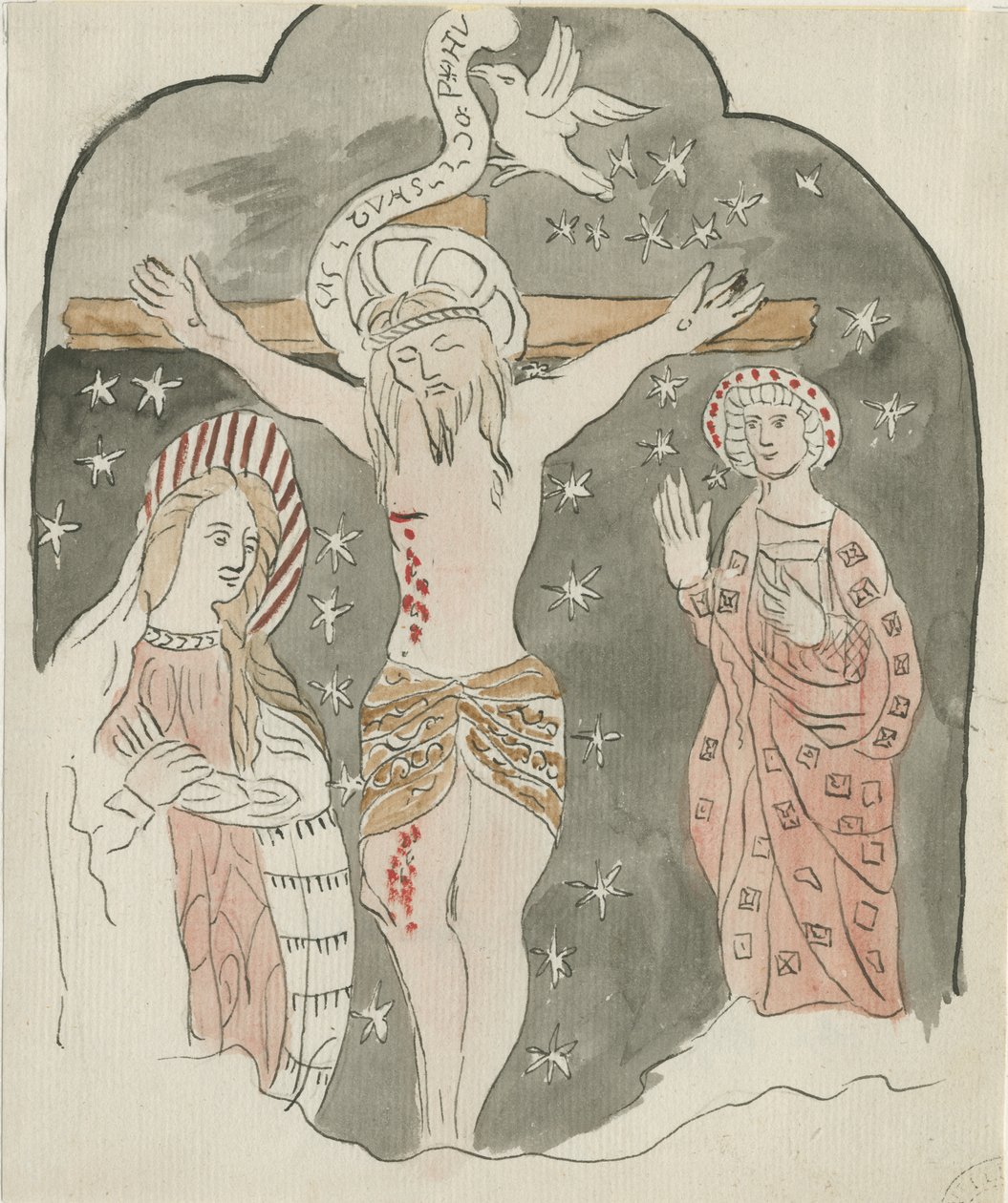 Lichfield - Represention of the Crucifixion (Greyfriars): water colour painting, nd [?late 18th cent] (painting) 作者 学校英语