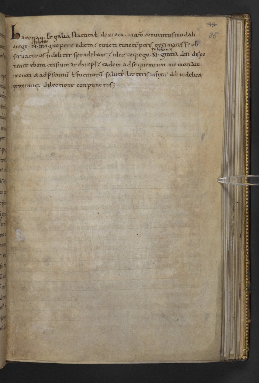 Thureth; Anglo-Saxon lawcode VI Æthelred, in Latin and Old English, Cotton MS Claudius A III f.35r 作者 学校英语
