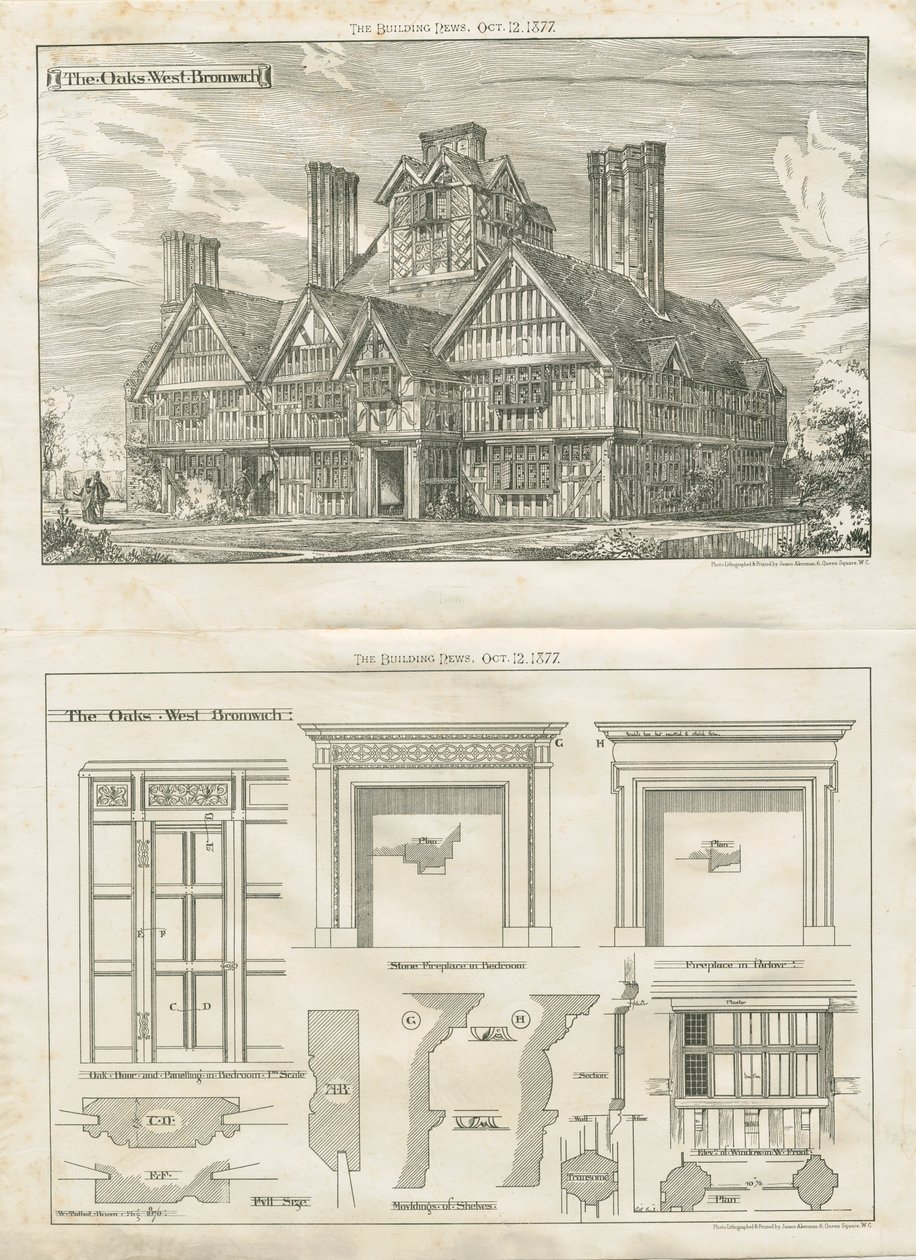 西布罗姆维奇--"橡树"：平版画，1876年8月至12月（印刷品）。 作者 学校英语