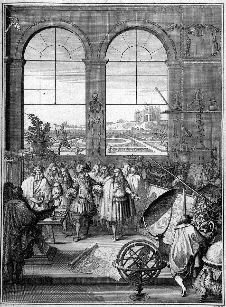 Allegory of Science (Louis XIV visiting science, 2nd plane, Paris Observatory) 作者 法语学校