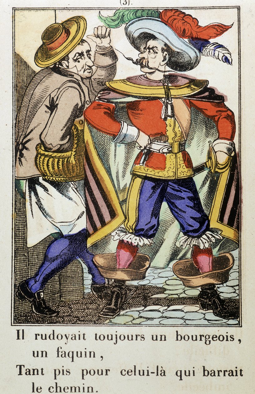 弗拉卡斯上尉："他总是粗暴地对待一个资产阶级...... "西奥菲勒-戈蒂埃（1811-1872）的小说--图片来自埃皮纳尔 作者 法语学校