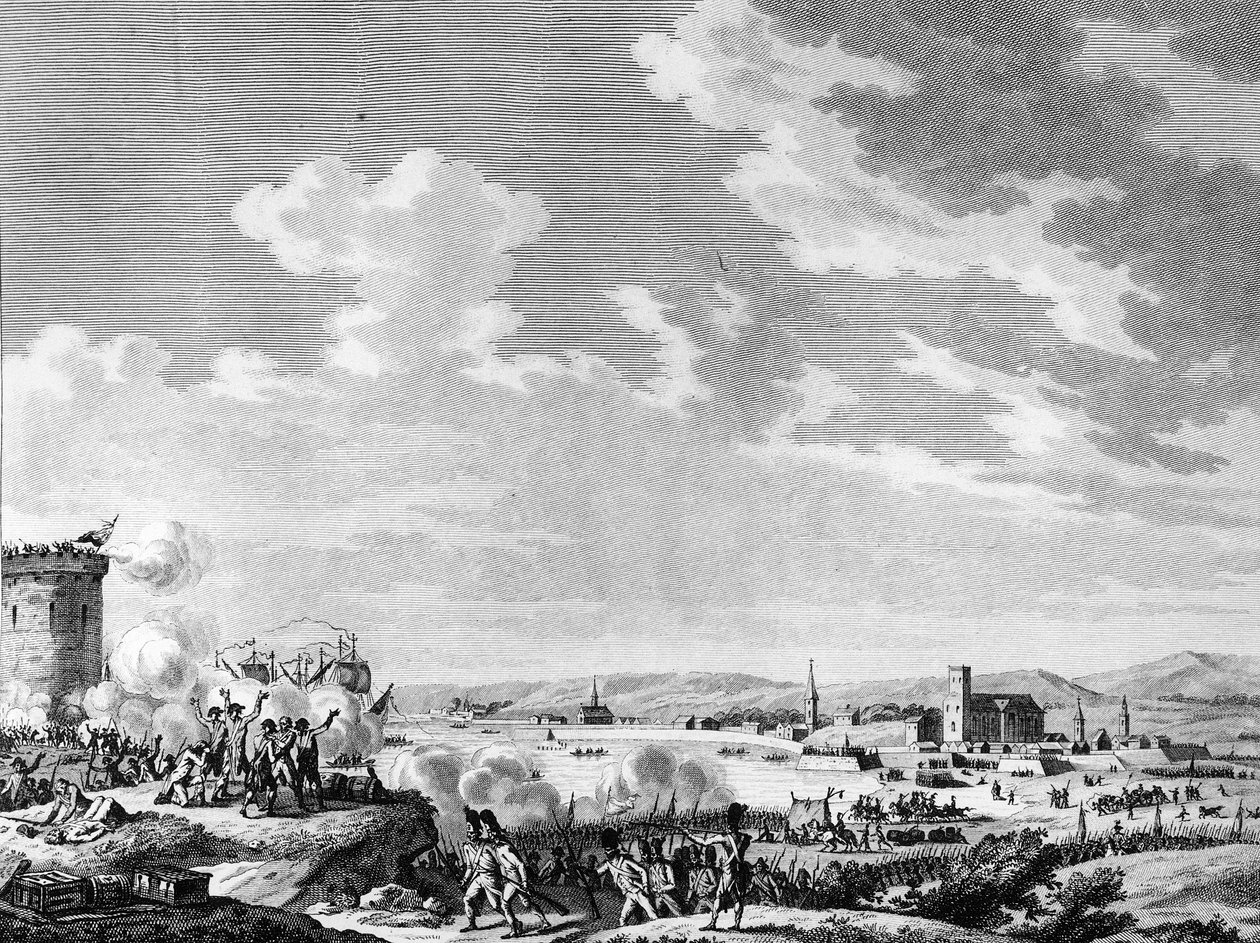 法国革命和反革命运动。1795年7月21日法国人在基伯龙对保皇派和英国军队取得的胜利。巴黎，革命史研究所图书馆 作者 法语学校