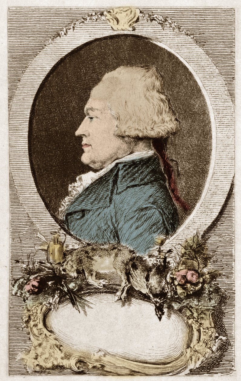 安特莱姆-布里亚特-萨瓦林（Brillat-Savarin）的肖像，行政长官，第三国副总统，法国美食家和作家 作者 法语学校