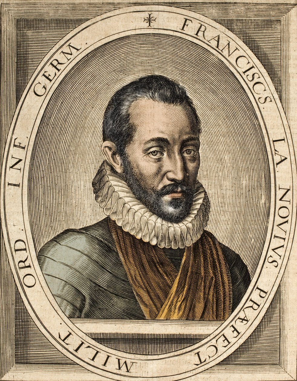 弗朗索瓦·德·拉·努埃（1531-1591）的肖像，法国政治和军事演讲的作者——弗朗索瓦·德·拉·努埃称为 Bras-de-Fer（铁臂） 作者 法语学校