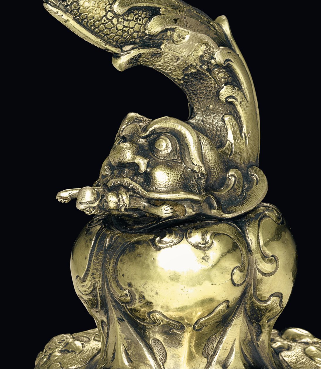 Nagyszeben悬挂式鹦鹉螺杯，十七世纪中叶（外壳和镀银镀金）（细节3434804） 作者 匈牙利文学校