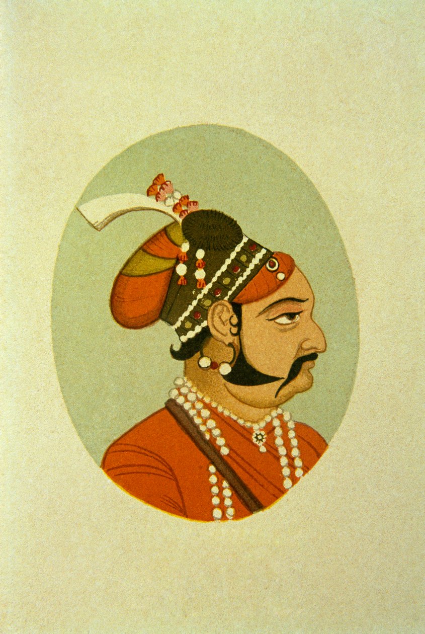 印度 Maharaja Jaisalmar Jaswant Singh 肖像 作者 印度学校