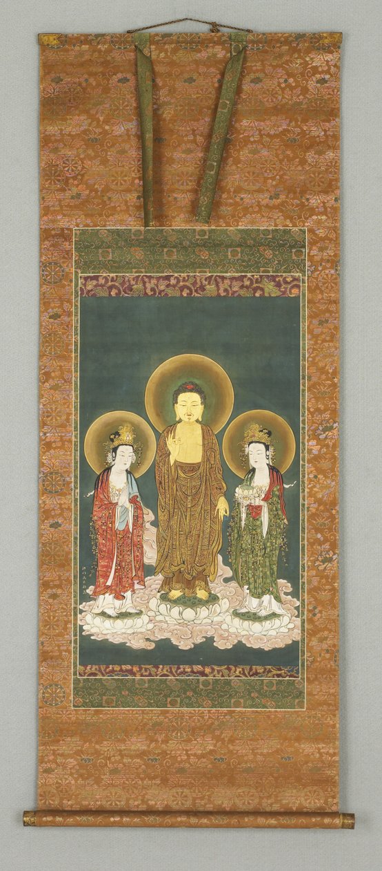 Buddha and two Bosatsu 作者 日本学校