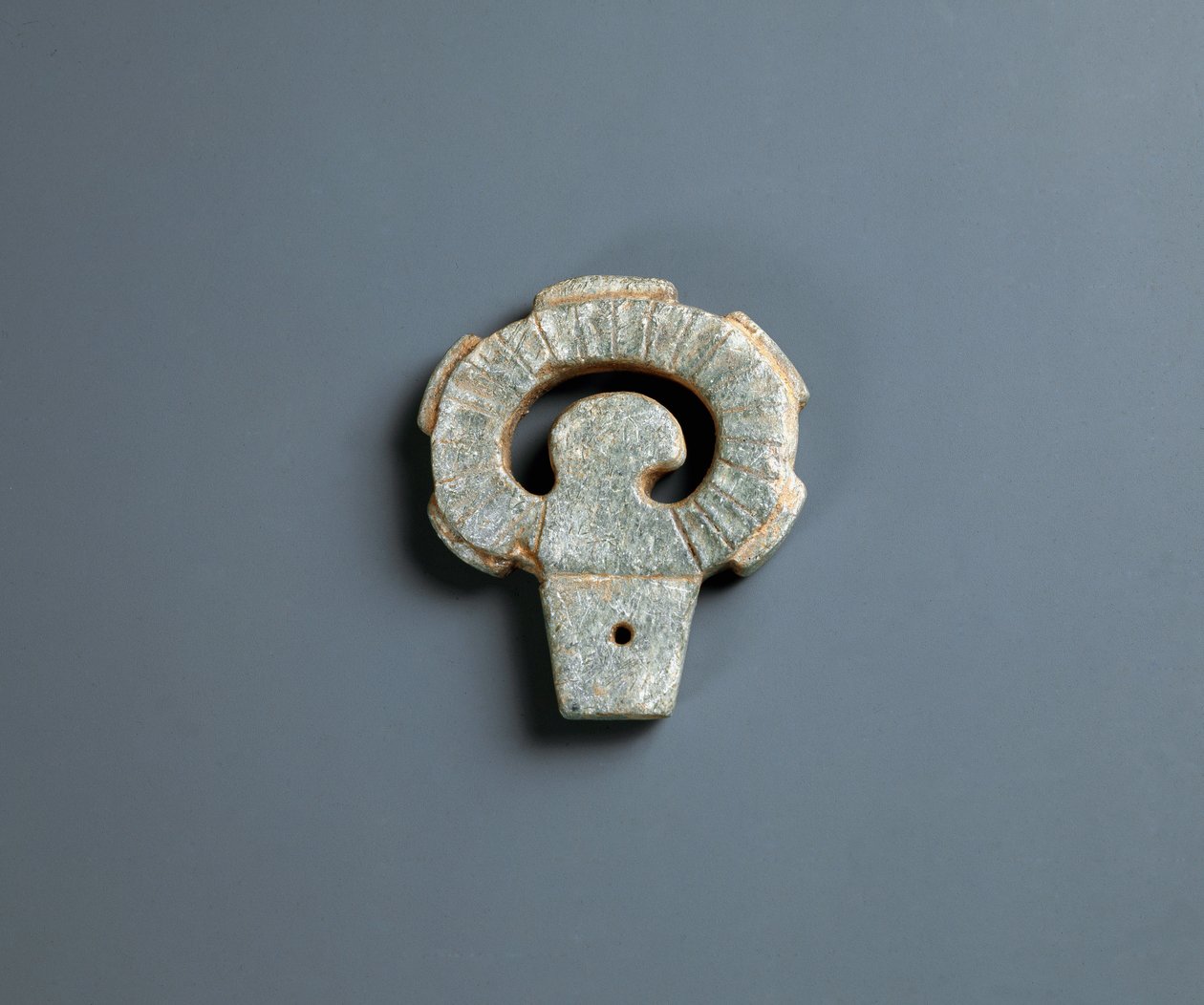燧石武器手柄，绳文时期 10000-300 BC 作者 日本学校