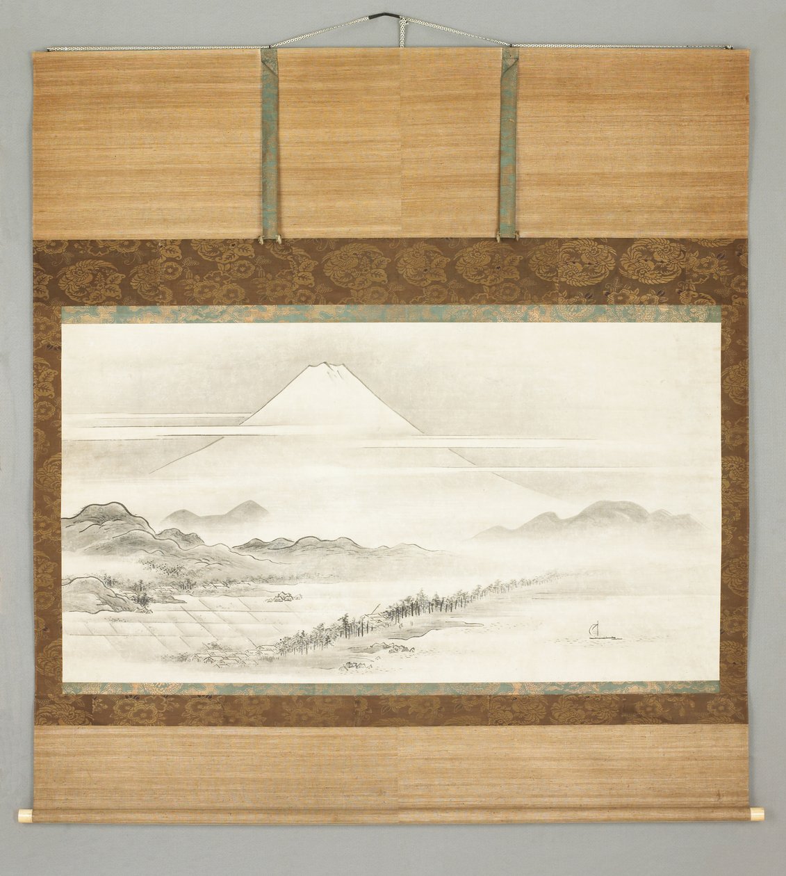 Kakemono, landscape of Mt. Fuji 作者 日本学校