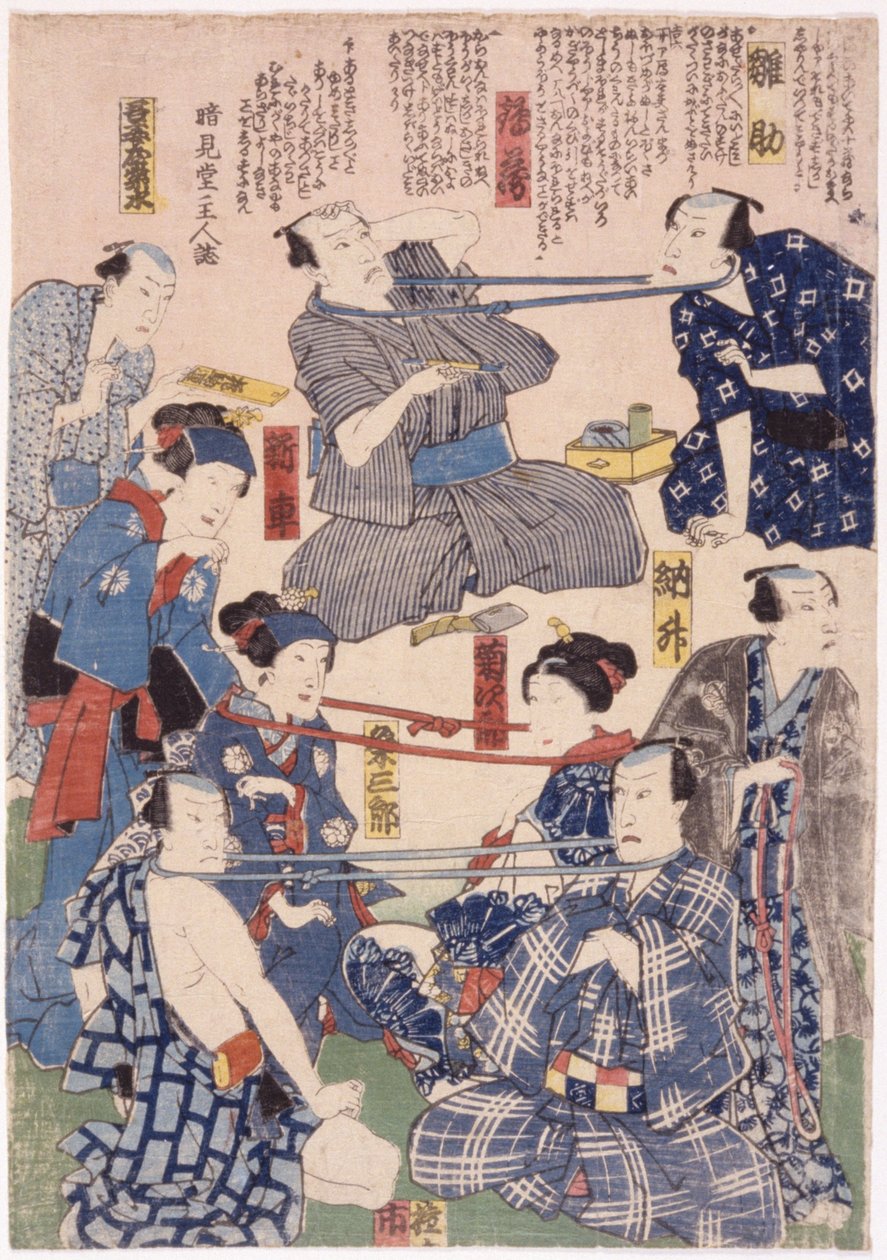 三联画，演员与颈部的 "拔河比赛"（照片） 作者 学校日语