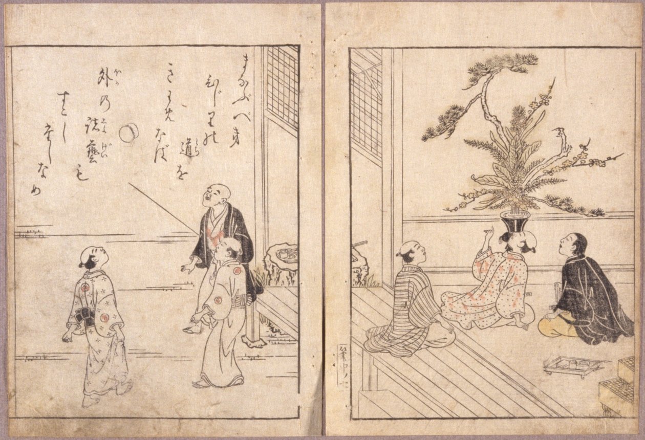 无题（彩色木刻） 作者 学校日语