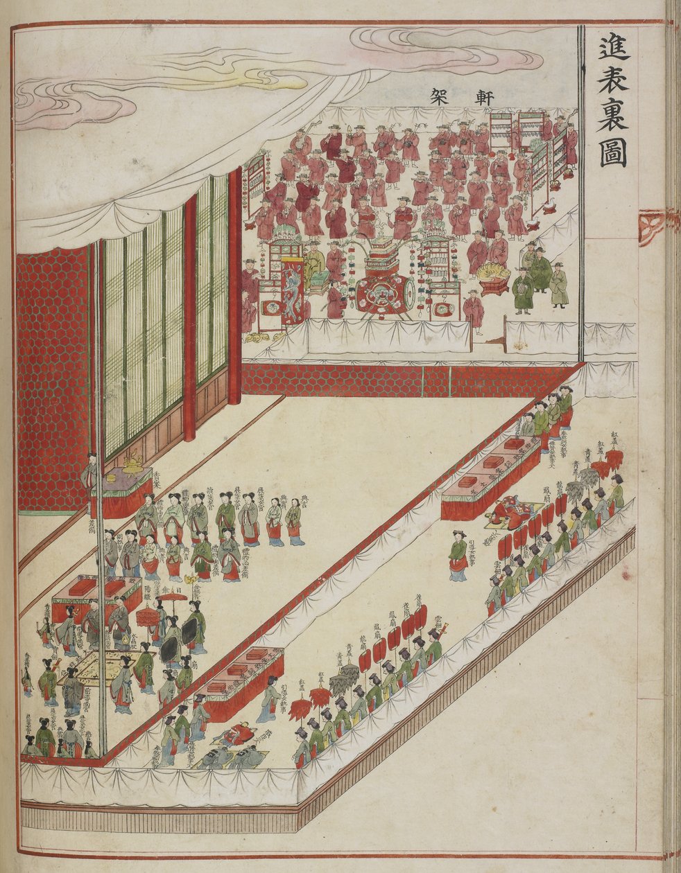 韩国宫廷仪式显示 1749 年惠庆夫人和世子佐渡完婚 60 周年纪念的宫廷手稿页面。 作者 学校韩语
