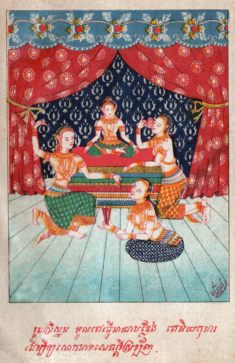 Temiya Jakata. (engraving, ca. 1910) 作者 老挝学校