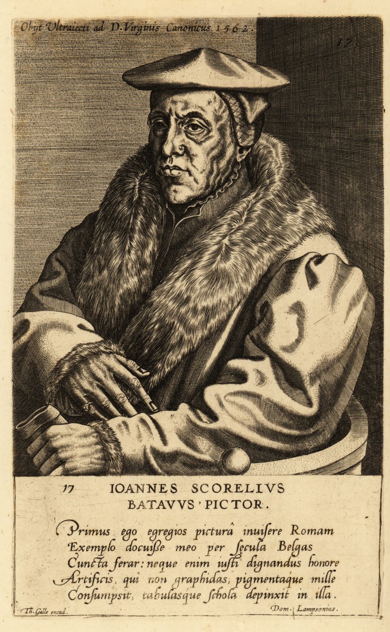 Portrait of Jan van Scorel, Dutch painter 作者 学校荷兰语