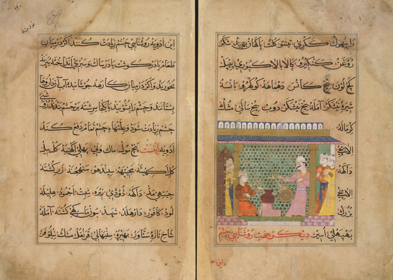 Ghiyath al-Din 苏丹监督药物的制备 作者 学校波斯语