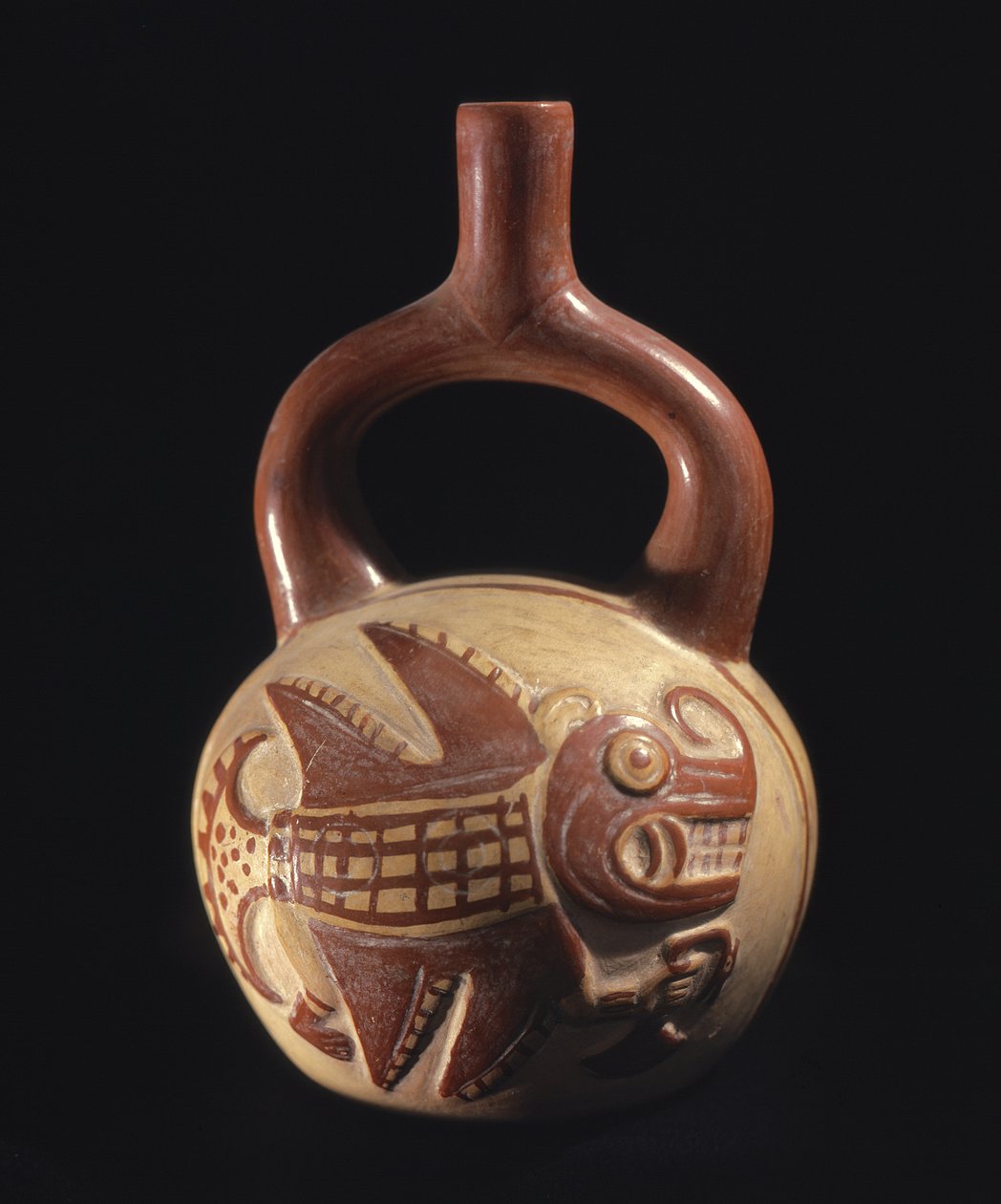 鱼形花瓶，Mochica，200-800AD，（陶瓷） 作者 秘鲁学校