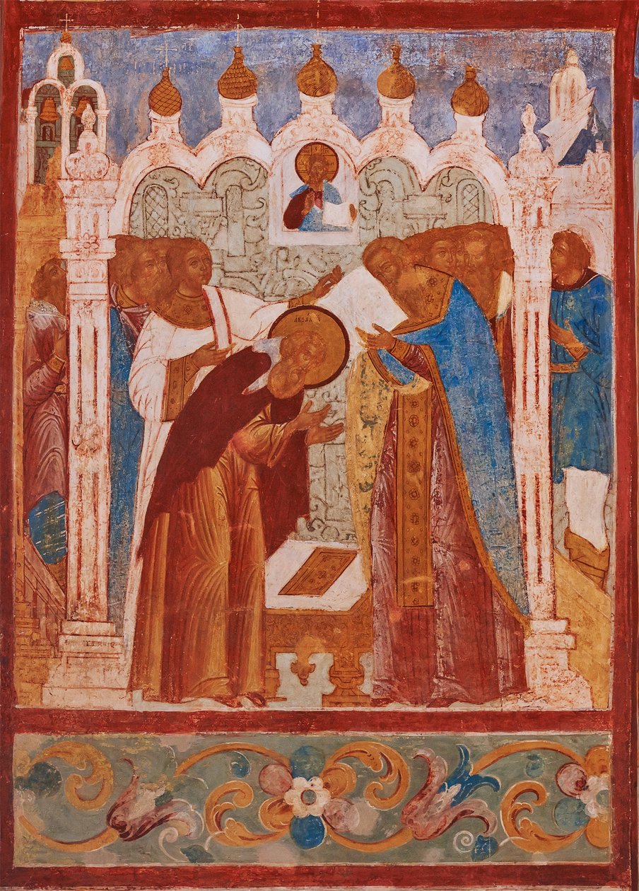 Monastic consecration of Saint Abraham of Rostov 作者 学校俄语