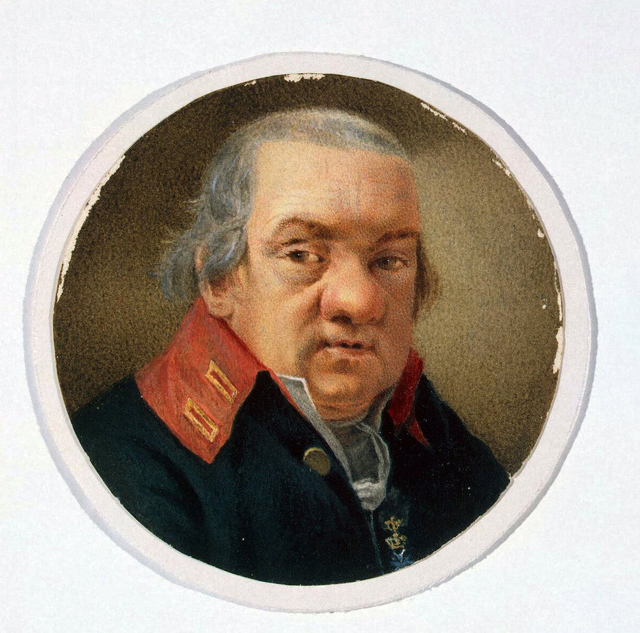 建筑师贾科莫-夸伦斯基（Giacomo Quarenghi，1744-1817 年）肖像，佚名艺术家创作，纸面水彩画 作者 学校俄语