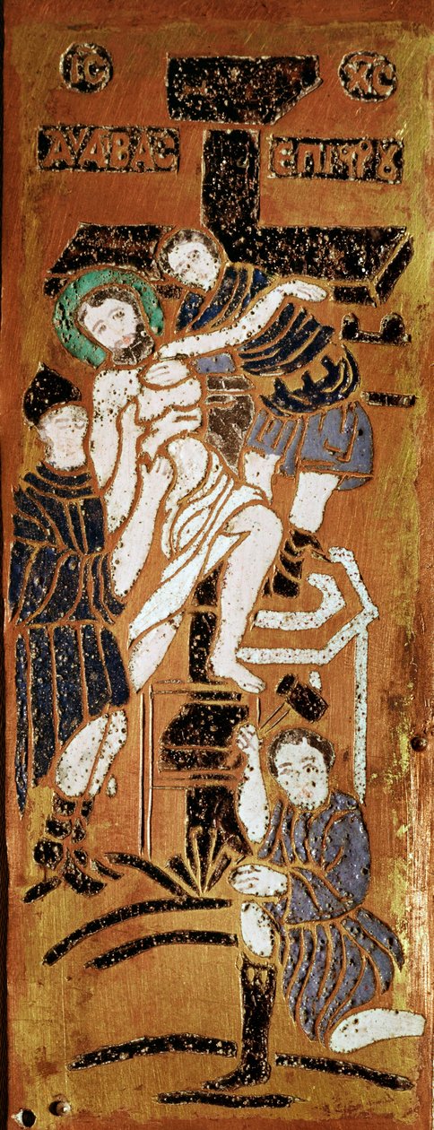 俄罗斯艺术，十字架，16 世纪的珐琅 马德里，Museo Lazaro Galdiano 作者 学校俄语