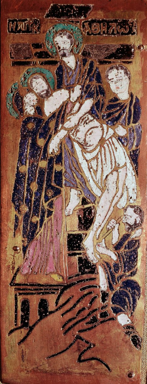 Russian art, the deposition, enamel of the 16th century Madrid, Museo Lazaro Galdiano 作者 学校俄语