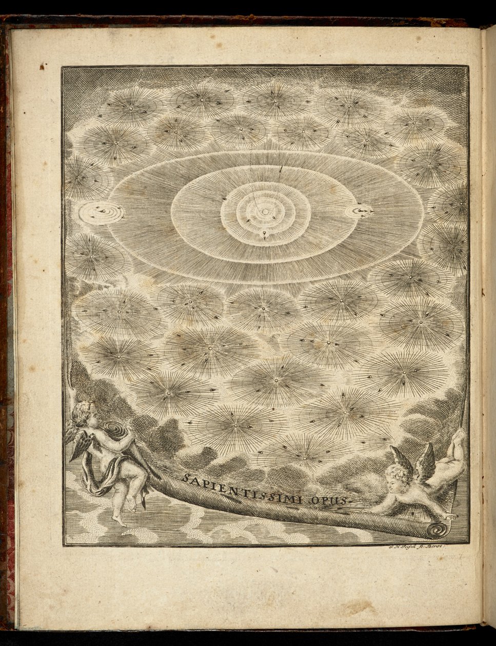 Theoria motuum planetarium et cometarum》的封面插图 作者 瑞士学校