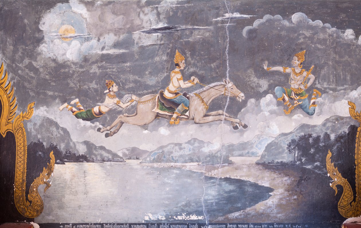 描绘佛祖生平场景的壁画，Wat Phra That Doi Suthep 寺（壁画） 作者 泰语学校