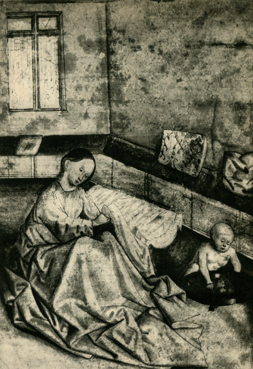 室内的圣母和儿童，15世纪初，1943年。 作者 康拉德·维茨学校