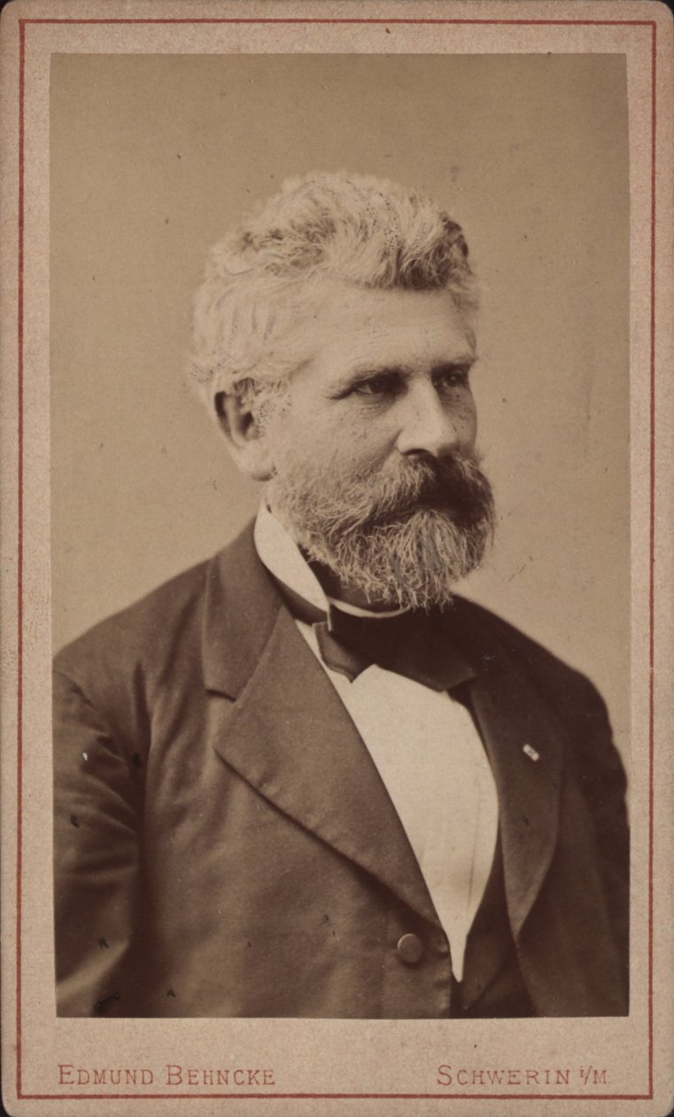 大提琴家和作曲家Georg Goltermann 1824-1898年的肖像，约1880年。 作者 什未林。摄影工作室 Edmund Behncke