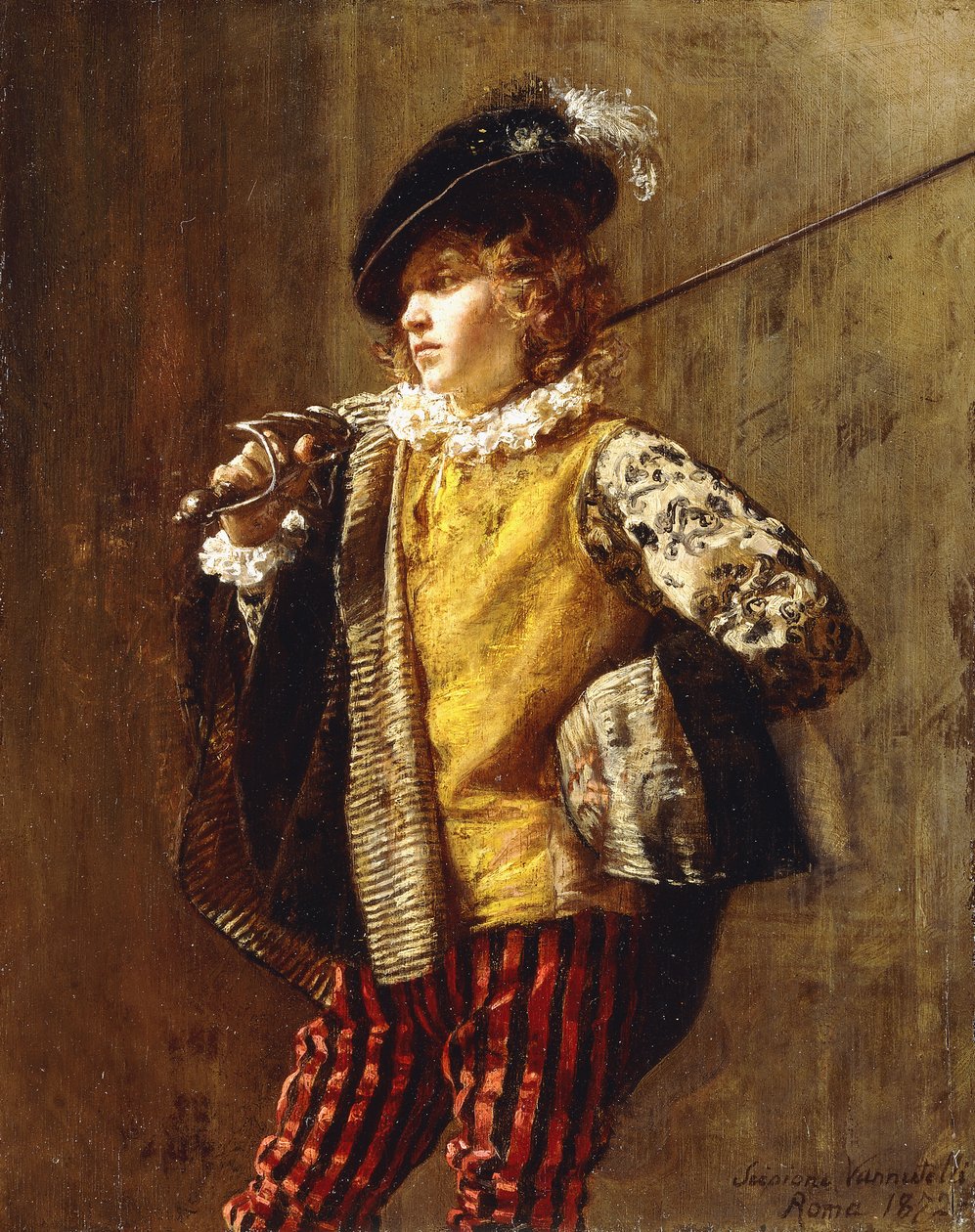 优雅的朝臣，1872年 作者 Scipione Vannutelli