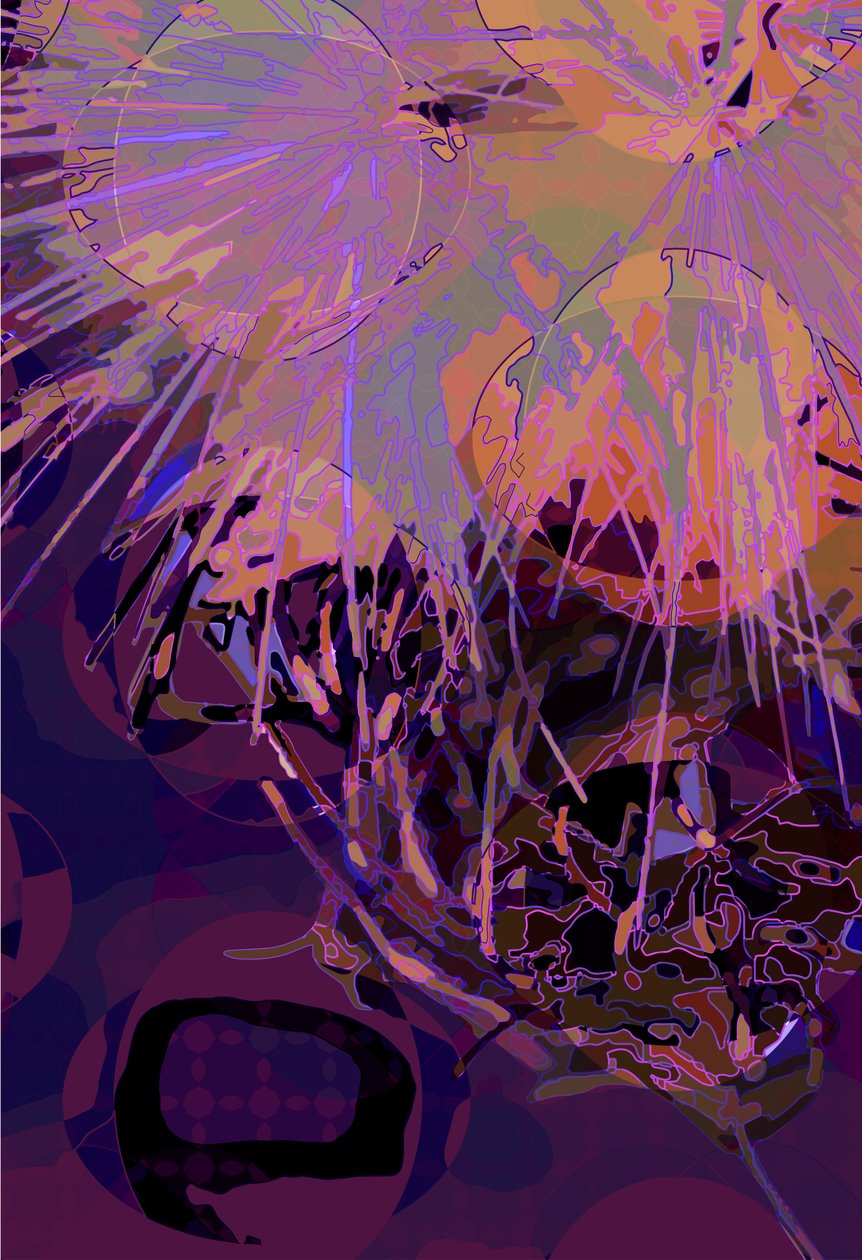 Artichoke_abst_vert10 (digital) 作者 斯科特·戴维斯（Scott J.Davis）