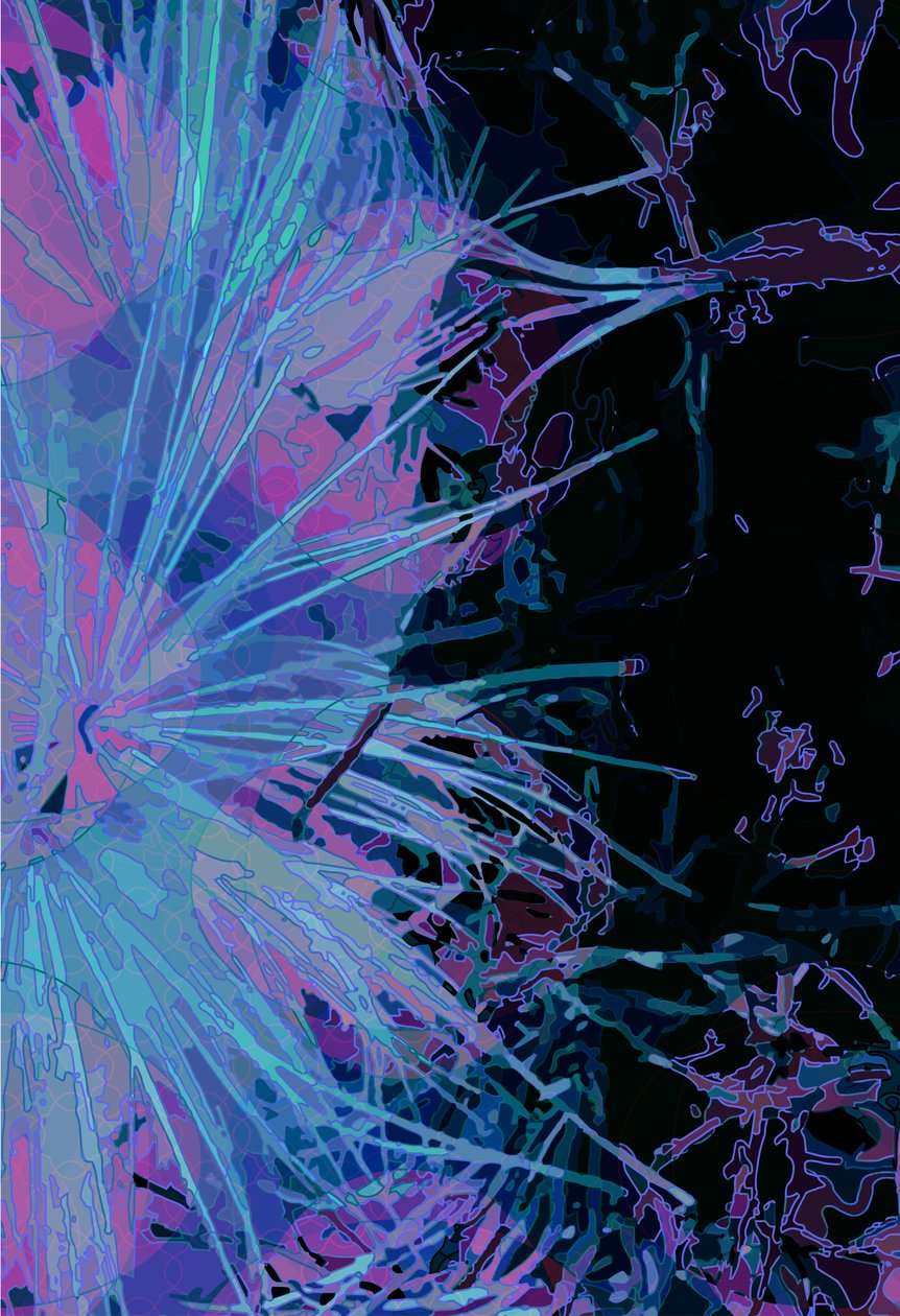 Artichoke_abst_vert1 (digital) 作者 斯科特·戴维斯（Scott J.Davis）