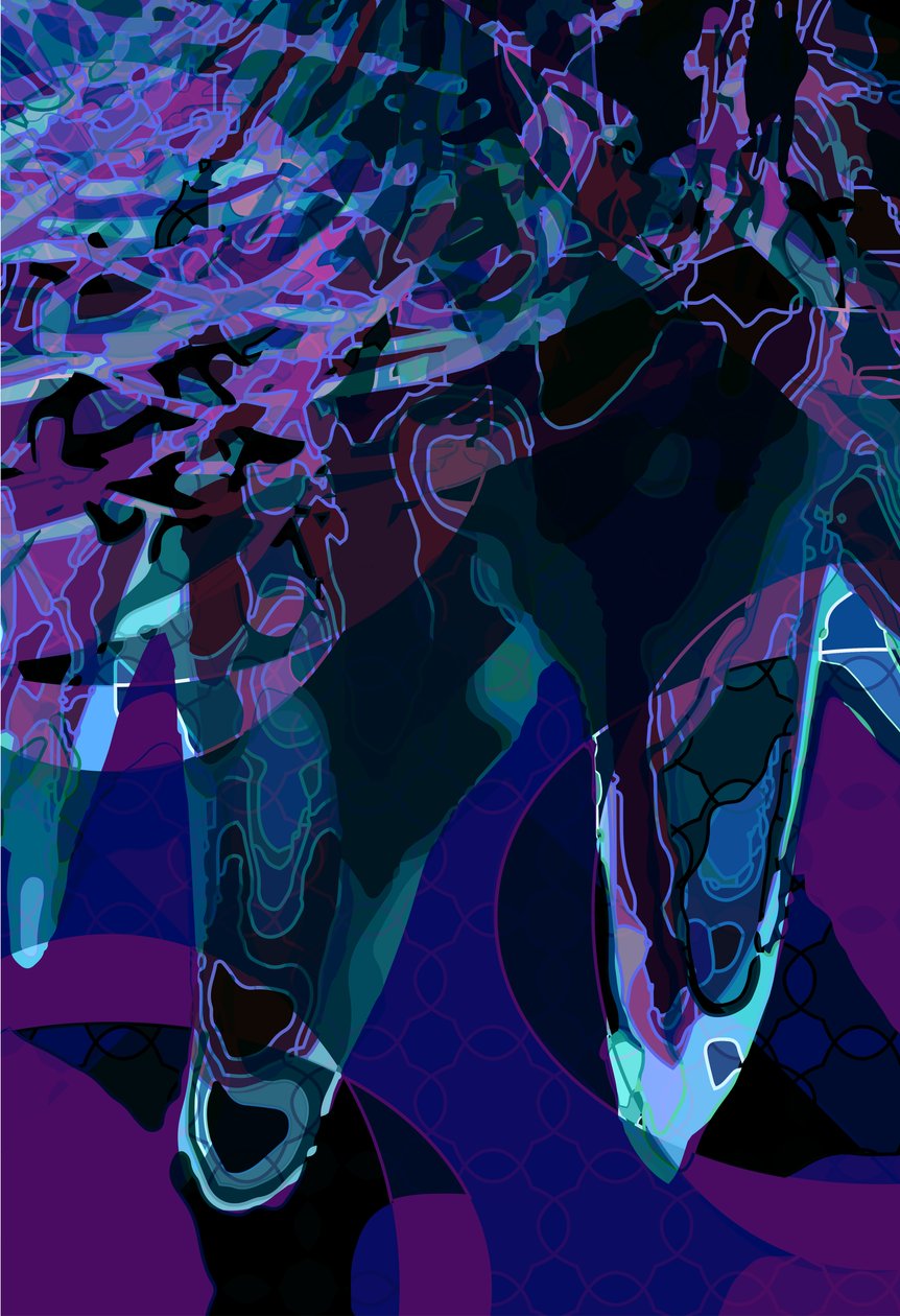 Artichoke_abst_vert3b (digital) 作者 斯科特·戴维斯（Scott J.Davis）