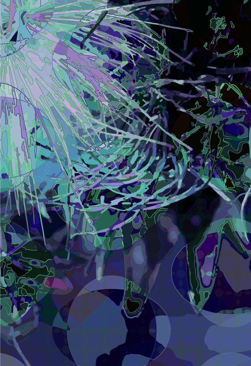 Artichoke_abst_vert4 (digital) 作者 斯科特·戴维斯（Scott J.Davis）