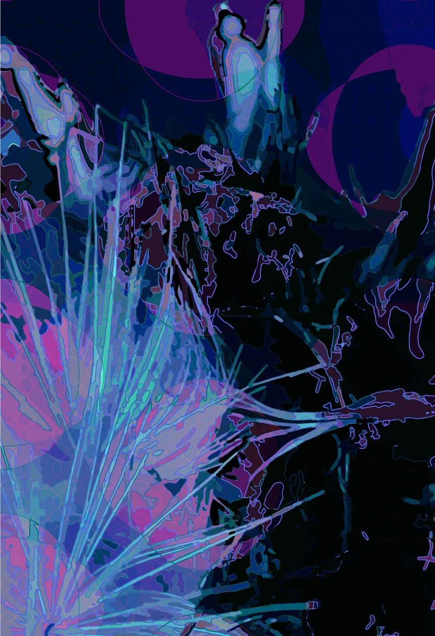 Artichoke_abst_vert5 (digital) 作者 斯科特·戴维斯（Scott J.Davis）