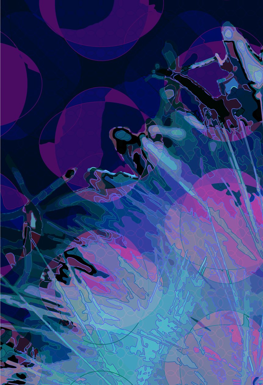 Artichoke_abst_vert7 (digital) 作者 斯科特·戴维斯（Scott J.Davis）