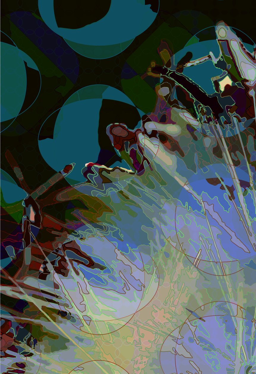 Artichoke_abst_vert8 (digital) 作者 斯科特·戴维斯（Scott J.Davis）