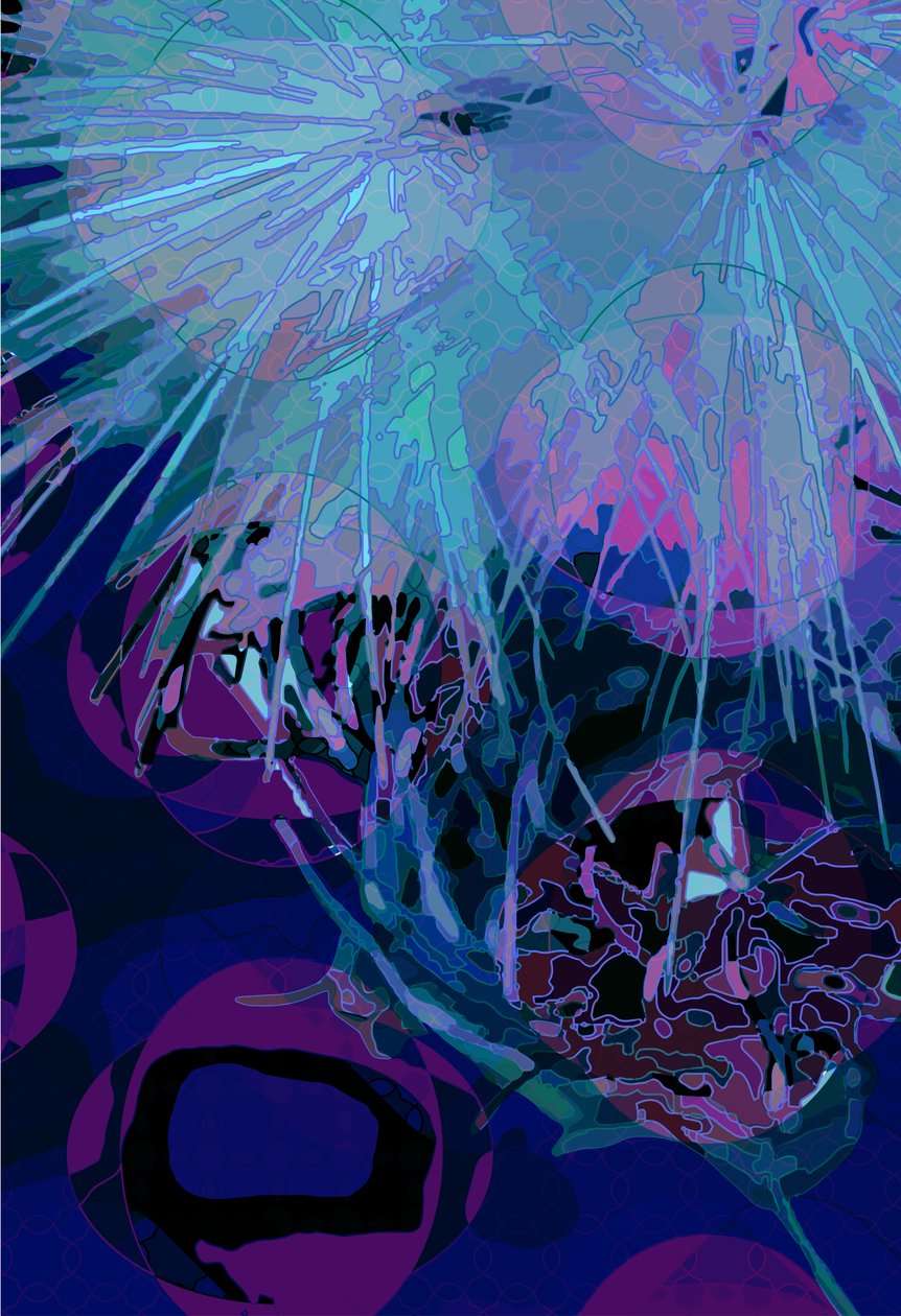 Artichoke_abst_vert9 (digital) 作者 斯科特·戴维斯（Scott J.Davis）