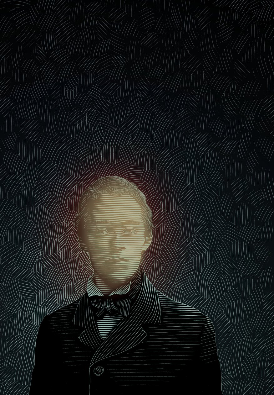 幽灵》，2008 年（刮画板，数码上色） 作者 
