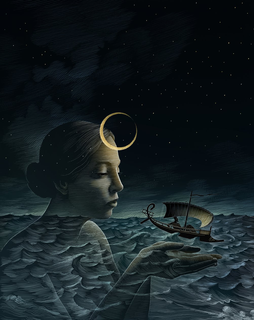 伯里克利》，2013 年（刮画板，数字着色） 作者 