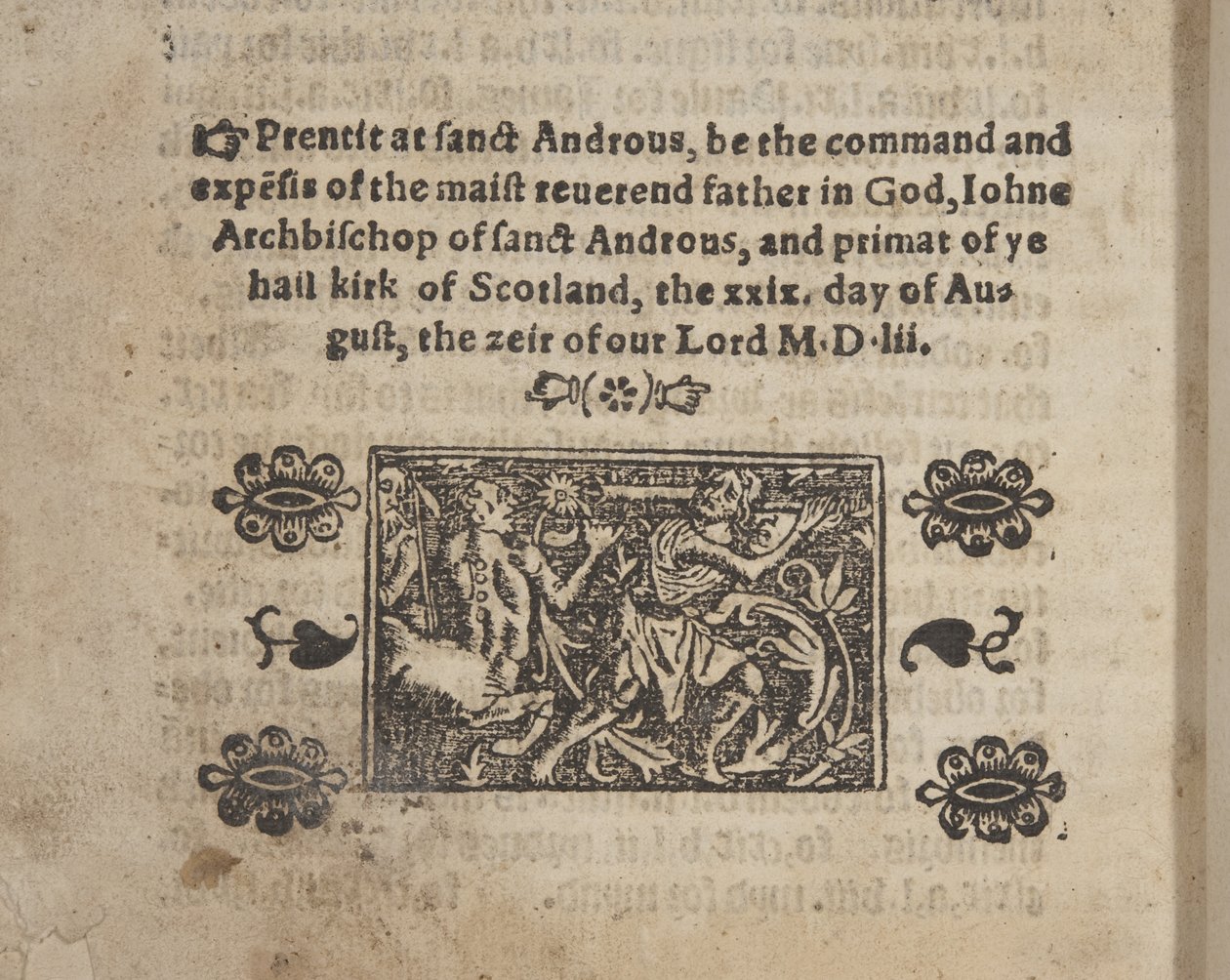 Fol 207 verso，来自The Catechisme，1552 作者 苏格兰学派