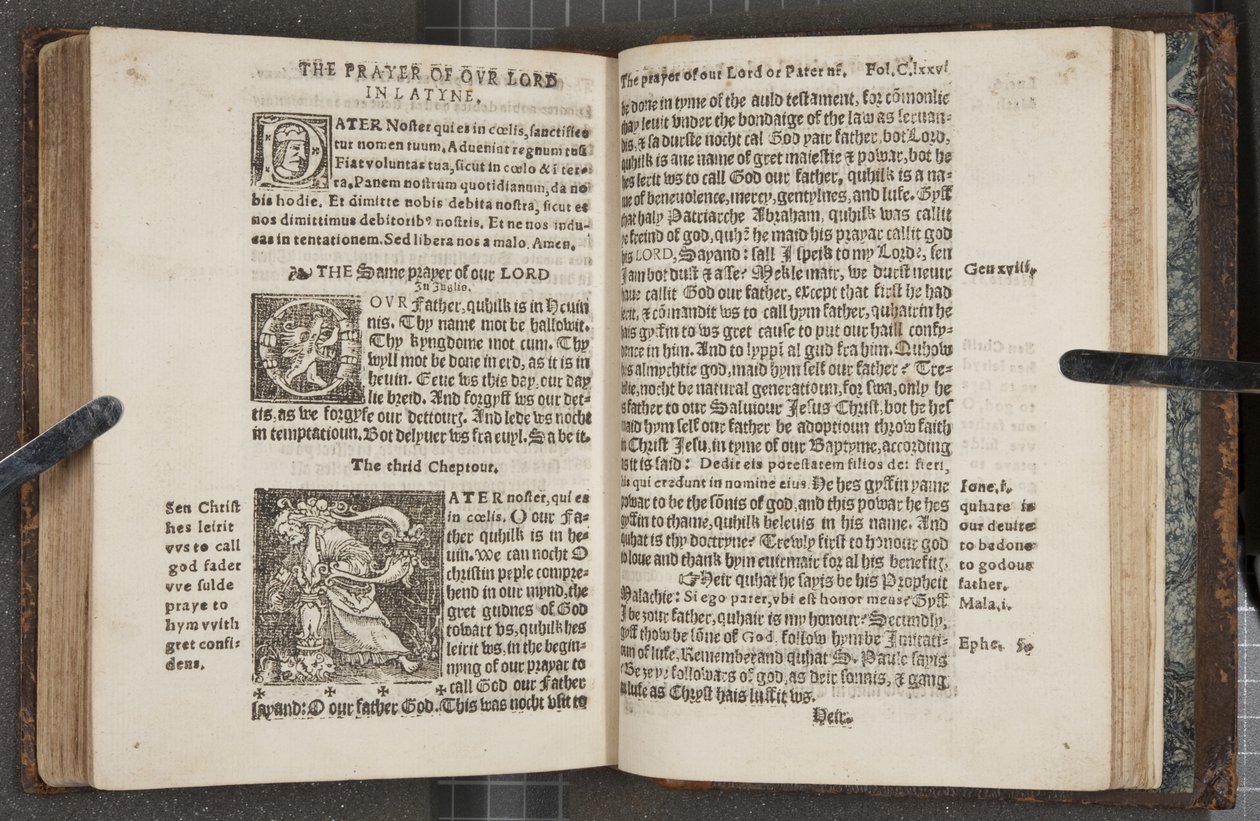 Fol 275 275o 276 recto，来自The Catechisme，1552 作者 苏格兰学派