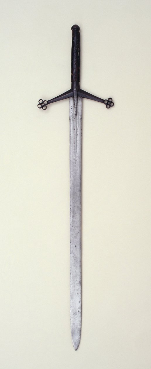 Claymore，c.1500-30（钢） 作者 苏格兰学派