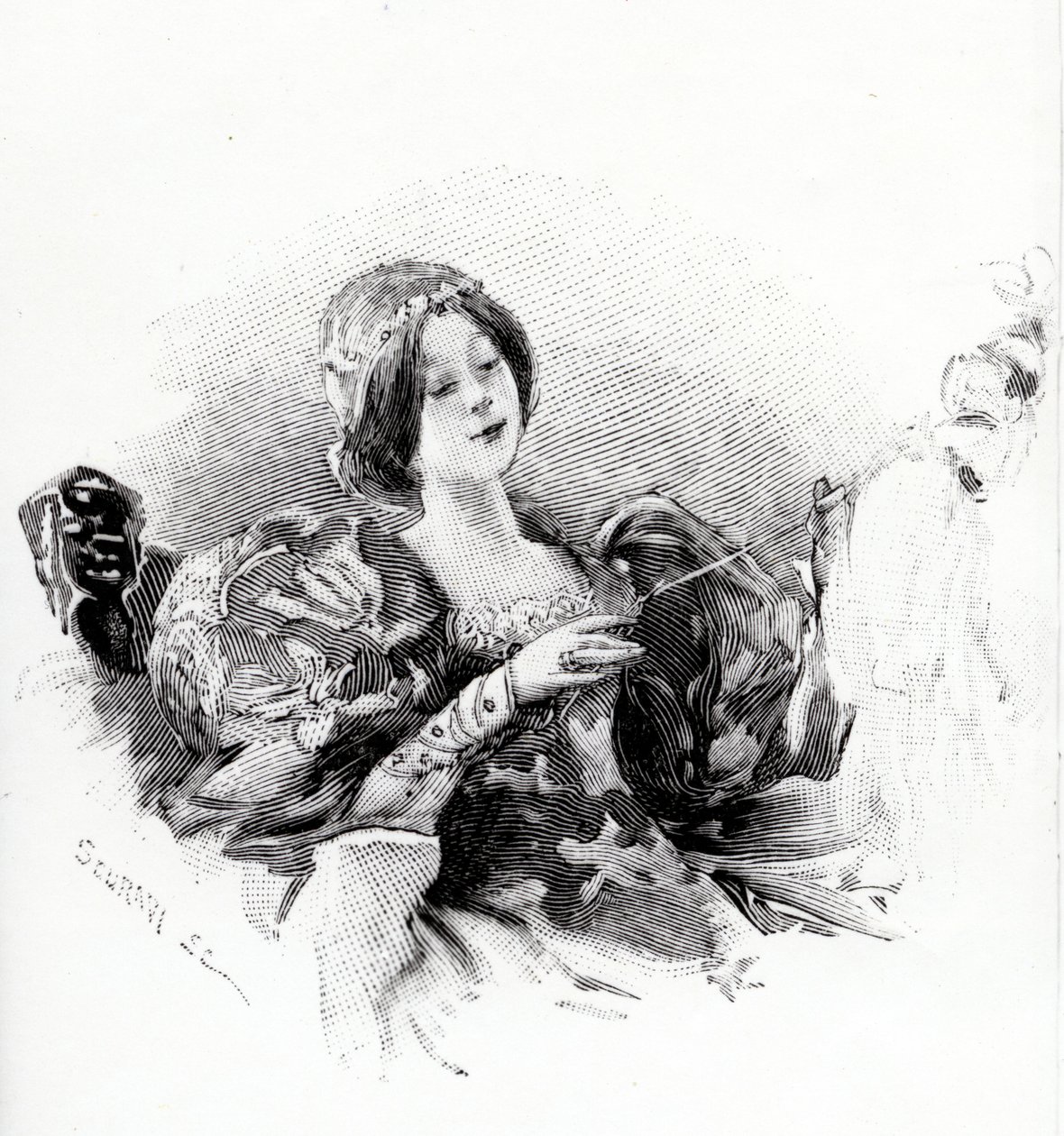睡美人，来自查尔斯佩罗的&39;Les Contes de Perrault&39;的插图，1894年出版 作者 斯库拉维
