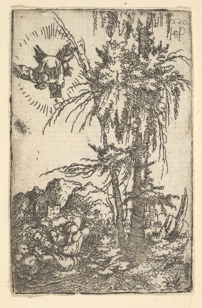 约阿希姆接受圣母诞生的承诺，1520年。 作者 塞巴尔德·比哈姆