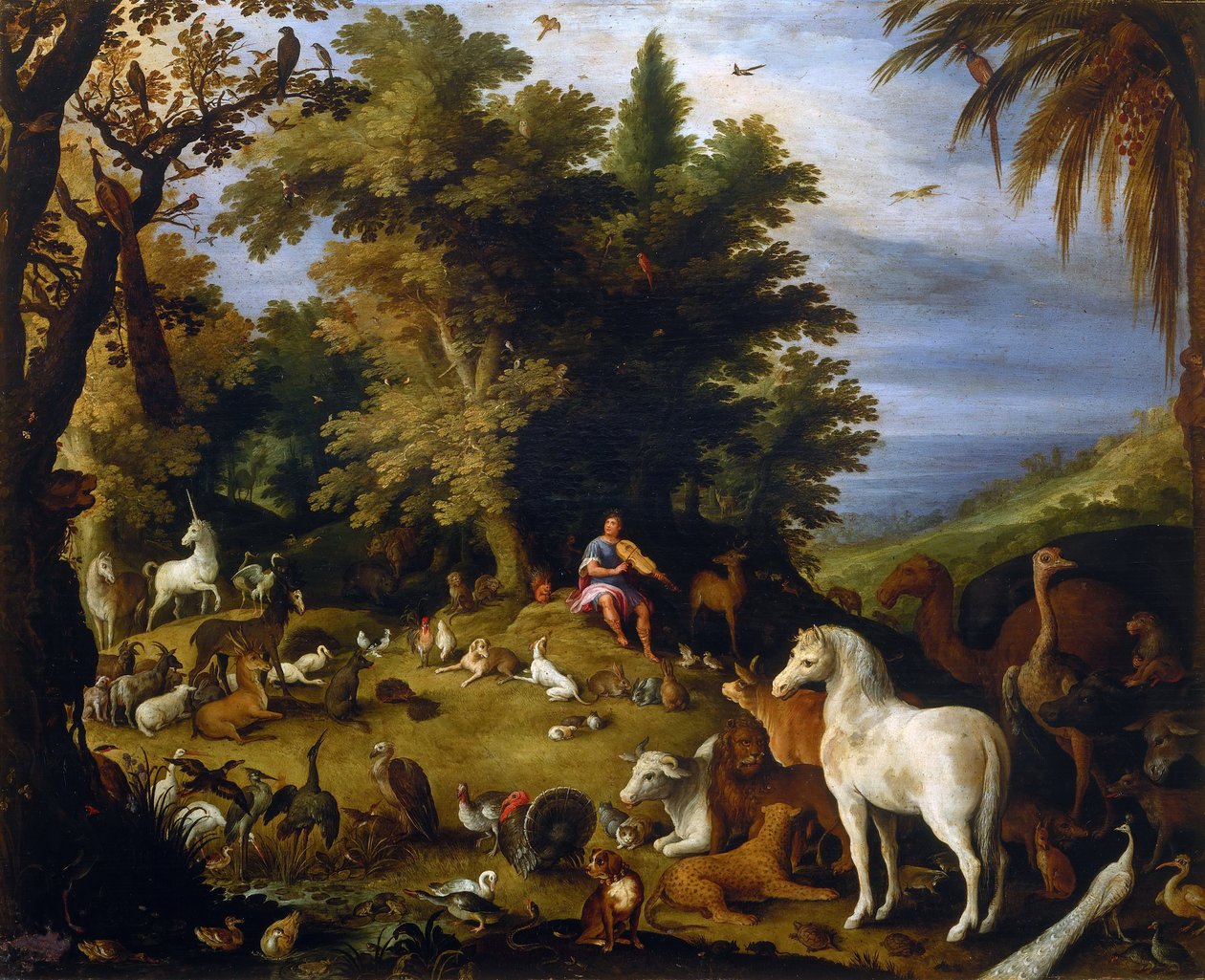动物中的奥菲斯（Orpheus），约1595年。 作者 塞巴斯蒂安·弗朗克斯