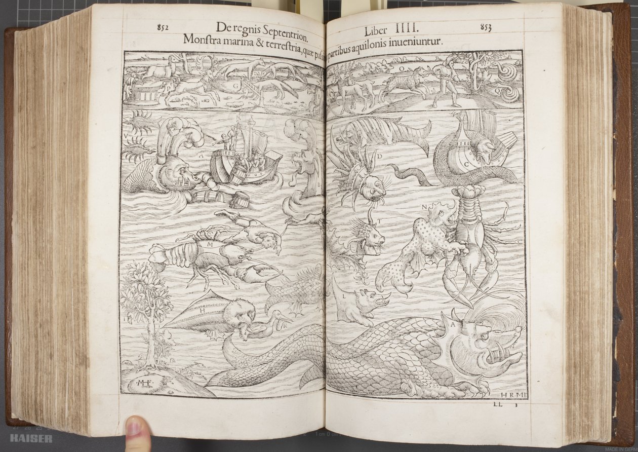 Cosmographia，Fol 852-853,1544 作者 塞巴斯蒂安·芒斯特（Sebastian Munster）